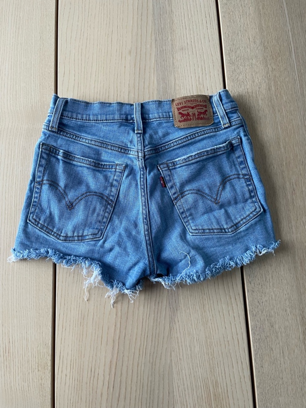 Levi's Blue Denim Cutoff Shorts - Women’s size 26 Levi cutoff short shorts